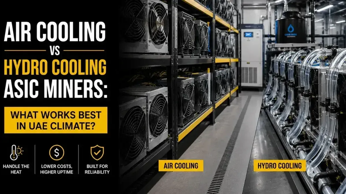 Air Cooling vs Hydro Cooling ASIC Miners: UAE Climate Guide