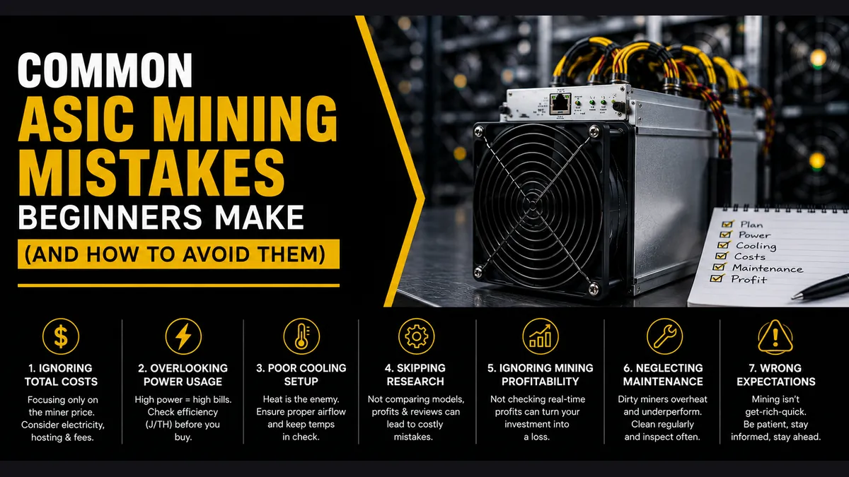 Common ASIC Mining Mistakes Beginners Make (And How to Avoid Them)