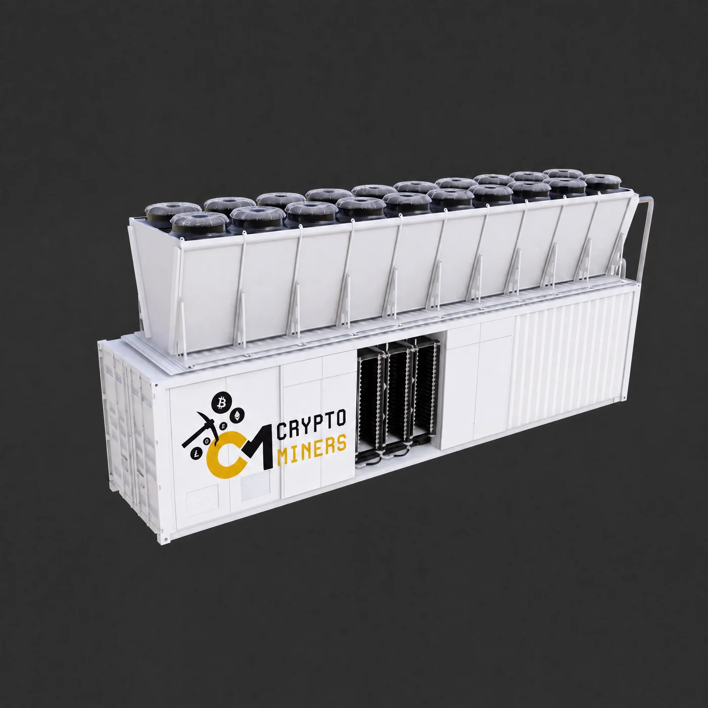 Hydro Mining Container 2.4MW 240 Miners