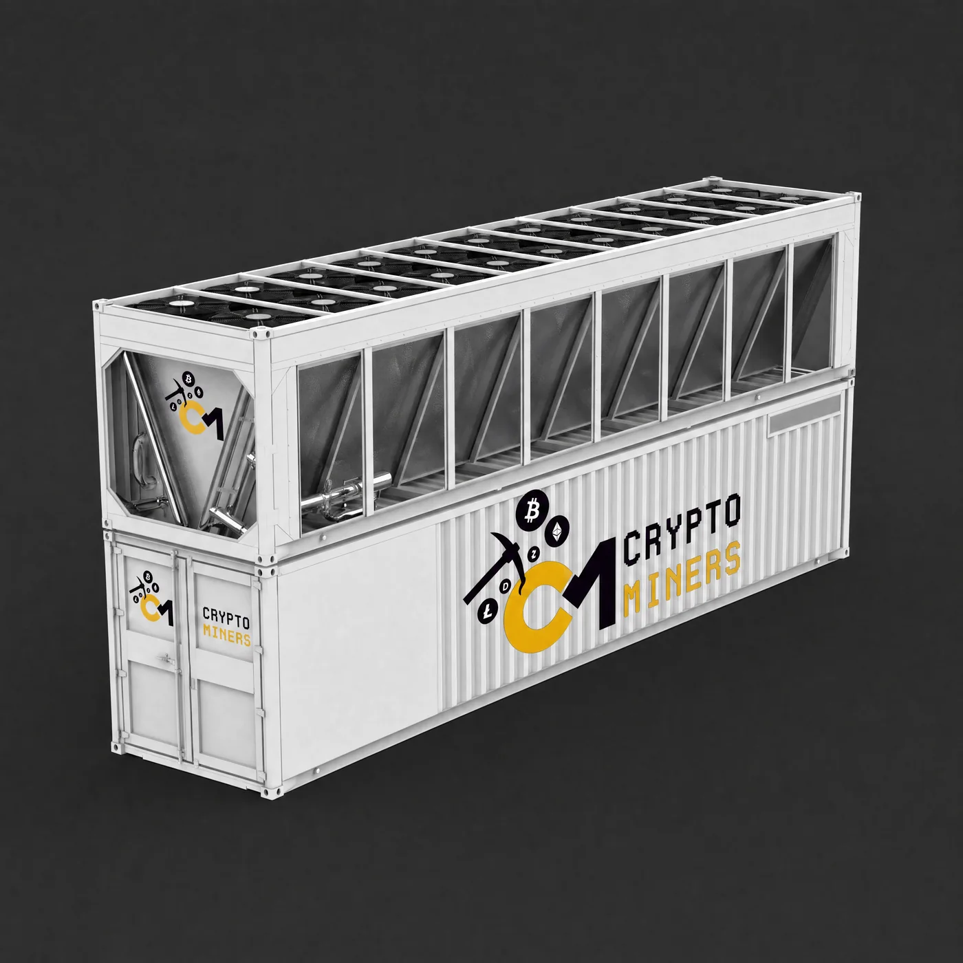 Hydro Mining Container 2.4MW Antminer 420 Miners